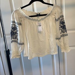 American Eagle off the shoulder shirt